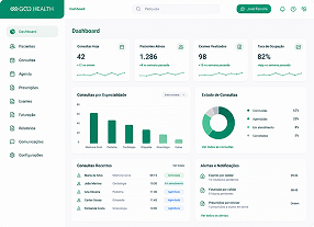 Ecrã da plataforma GOOHealth